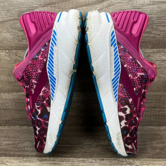 Brooks Adrenaline GTS 22 Pink Leopard Womens US Size 10 EUR 42 Running Shoes - Picture 5 of 15
